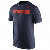 Syracuse Orange Nike Wordmark WEM T-Shirt - Navy Blue,baseball caps,new era cap wholesale,wholesale hats